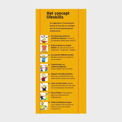 Set van 15 kleurige bladwijzers met lifeskills en didactische tips