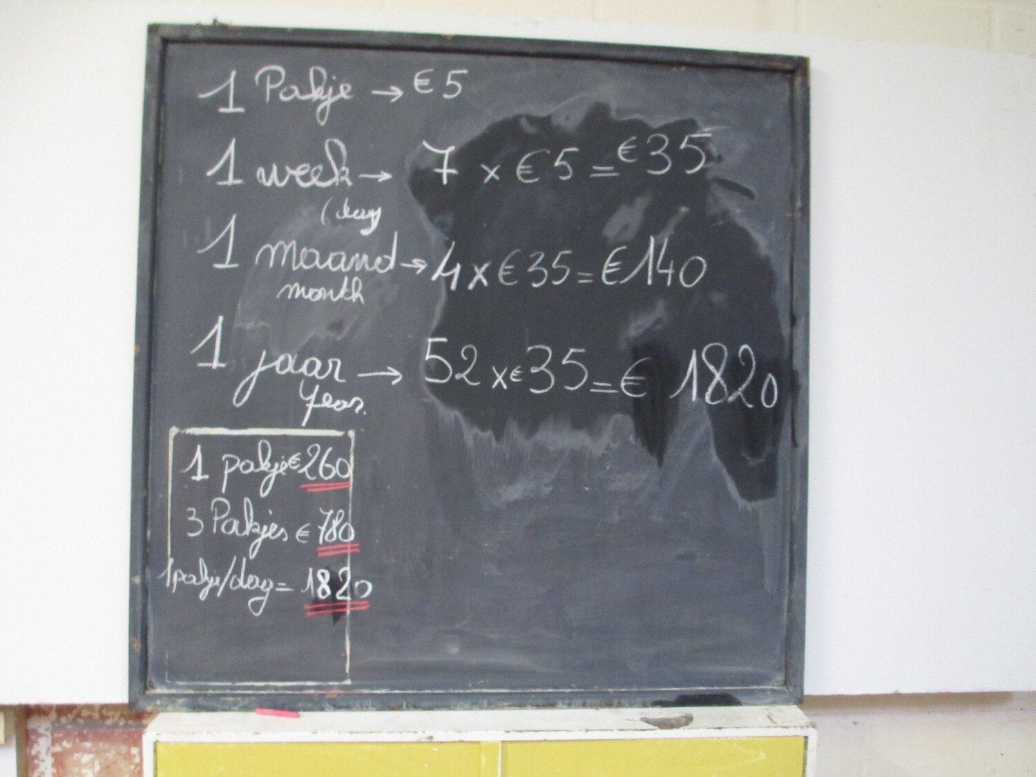 foto schoolbord