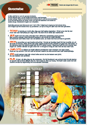 4 streetwise activiteit voor de 2de graad