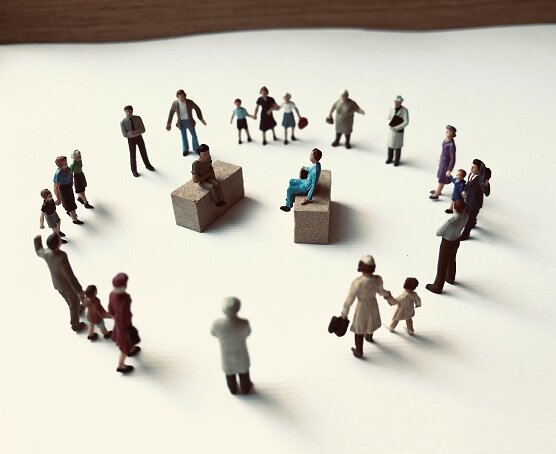 gesprek in cirkel web