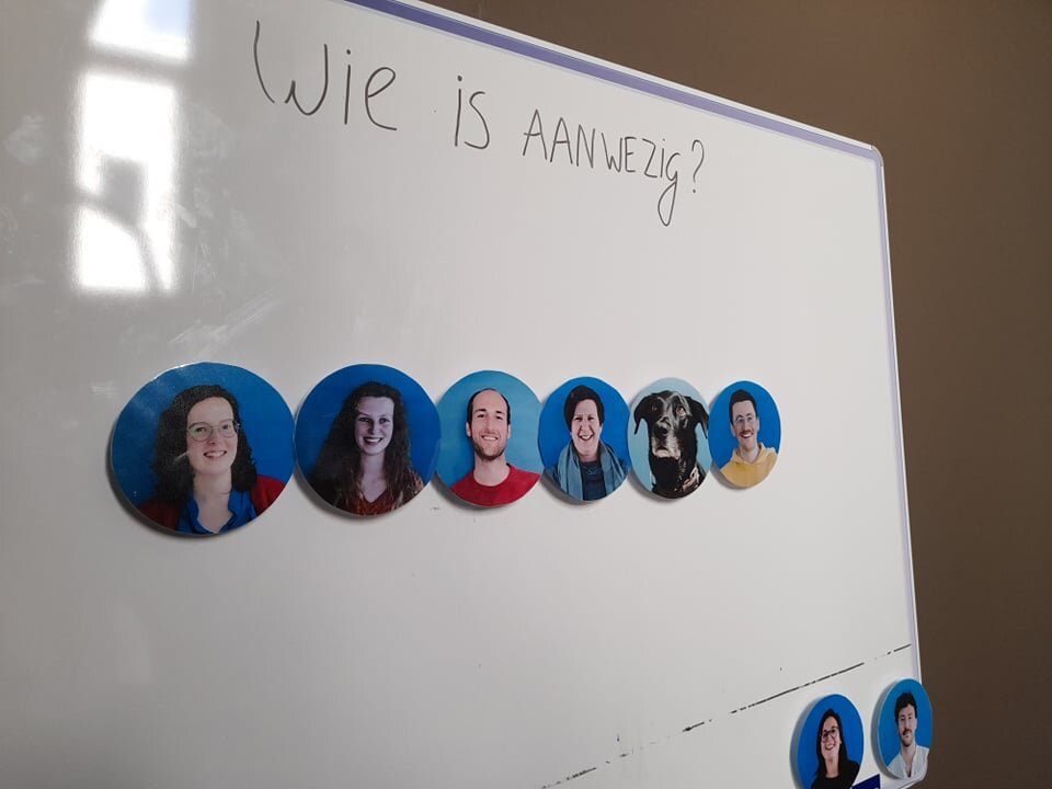 wie is aanwezig op de plek